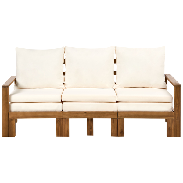 Gartenbank mit Auflage ISOLELLO 190 cm verstellbar Akazienholz Braun