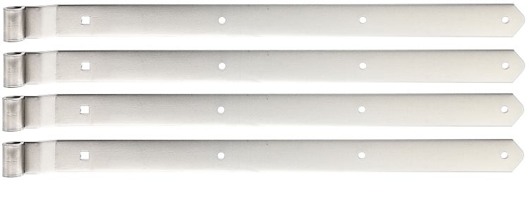 Set von vier Langbändern aus Metall zur Befestigung von Toren und Türen