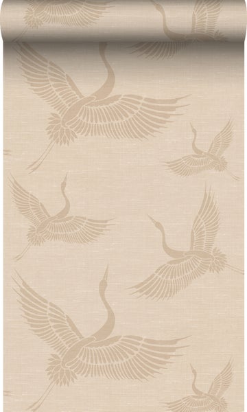 Origin Wallcoverings Tapete Kraniche Beige - 0,53 x 10,05 m - 347826