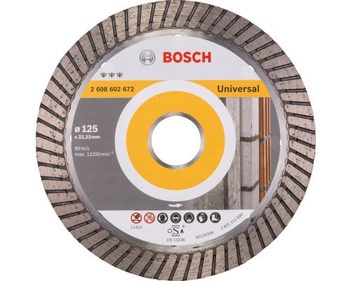 Diamanttrennscheibe Bosch Best for Universal Turbo 125x22,23mm