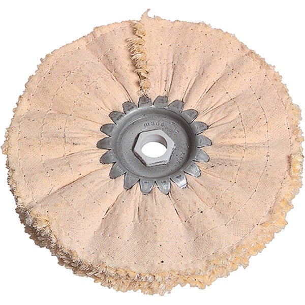 Polierscheibe aus Stoff mit Aufnahme