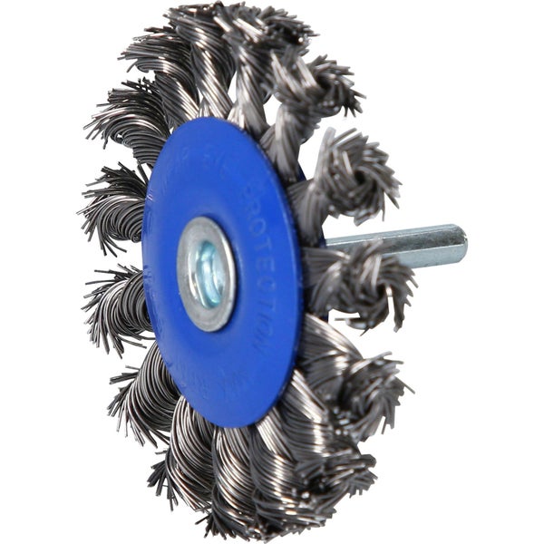 BRILLIANT TOOLS Scheibenbürste gezopft Ø 75 mm mit 6 mm Aufnahme - BT103109