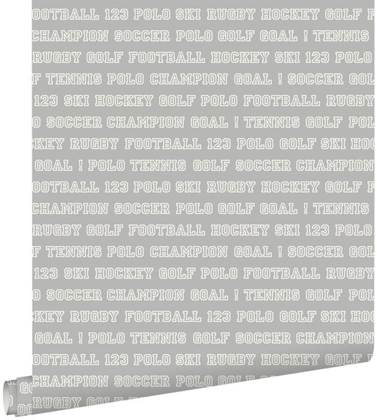 ESTAhome Tapete Sportarten Taupe - 53 cm x 10.05 m - 138802