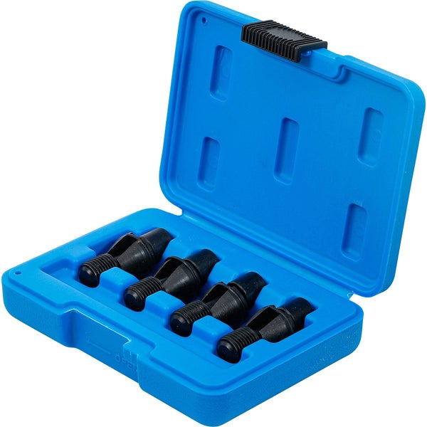 Satz Hohlschraubenentferner im blauen Koffer
