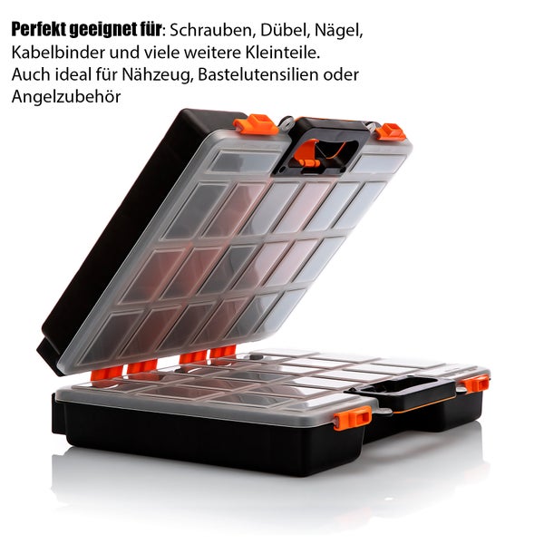 Offener Sortimentskoffer für Schrauben und Kleinteile