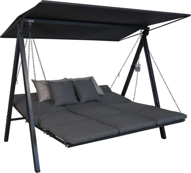 Gartenschaukel mit Liegefunktion und Sonnendach