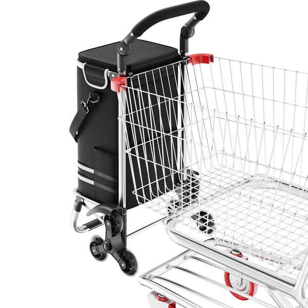 Einkaufstrolley mit Kühlfach und Metallgestell