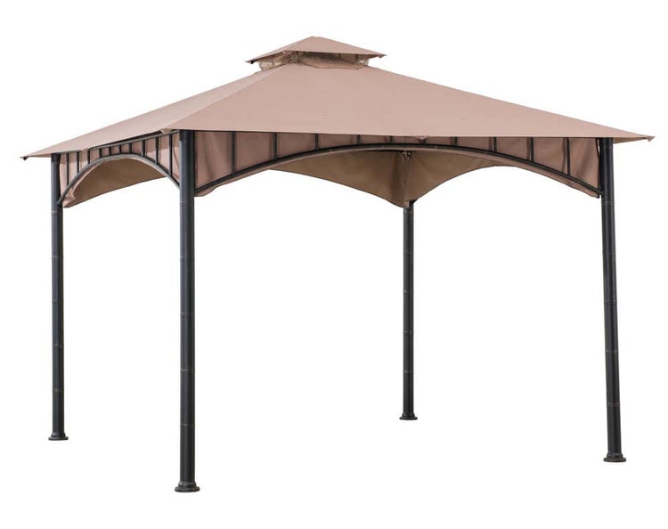 Sunjoy Gartenpavillon Lauro Gartenpavillon aus Metall in natur, Gartenhütte Gartenlaube