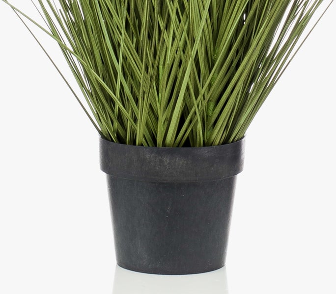 Künstlicher Fittonia-Busch mit grün-weiß gemusterten Blättern und Kunststoffstiel.