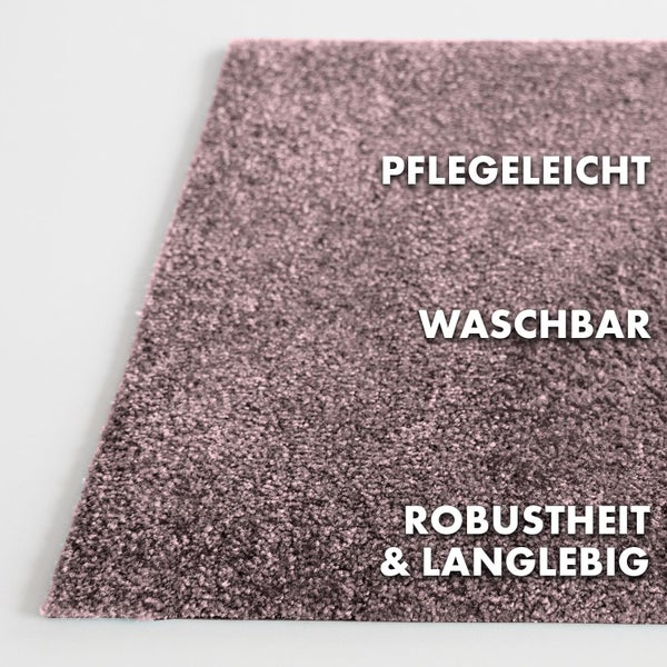 FLOORDIREKT Fußmatte Domenico - stilvolle & praktische Schmutzfangmatte - Lila - 50 x 80 cm