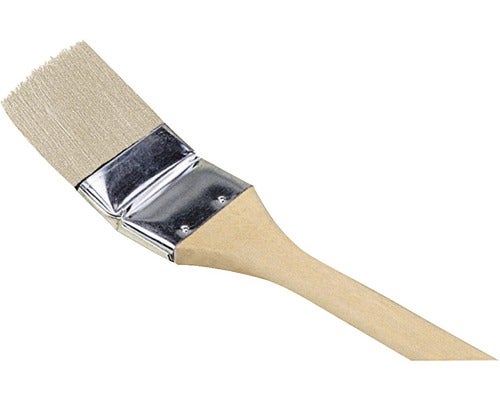 Flachpinsel mit Holzgriff