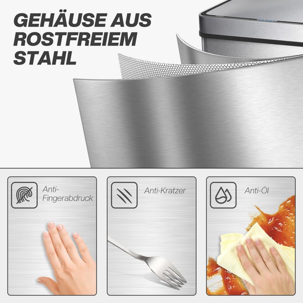 Gehäuse aus rostfreiem Stahl mit Anti-Fingerabdruck-, Anti-Kratzer- und Anti-Öl-Eigenschaften