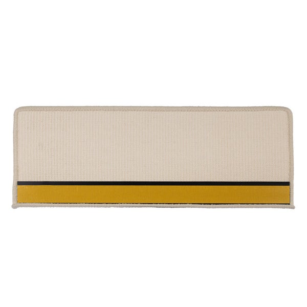 FLOORDIREKT Stufenmatte aus Sisal - Pure Nature - Umkettelt & Selbstklebend - Elfenbein - 23,5 x 65 cm - Rechteckig