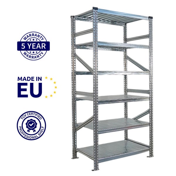 Metallregal mit fünf Regalböden