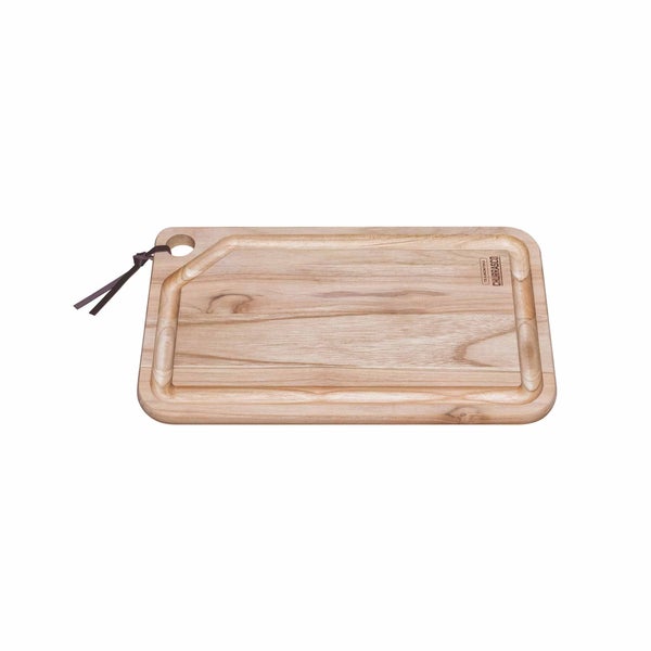 Holzschneidebrett mit Saftrille und Aufhängeloch