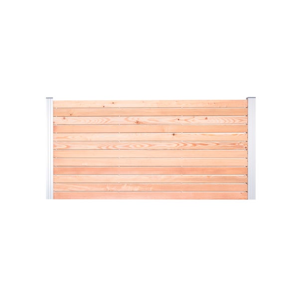 GartenLand Rhombus Steckzaun Set Malmö ca. 180 x 87 cm Holz Douglasie PEFC Sichtschutz Zaun Ohne Pfosten Ohne Abschlussleiste