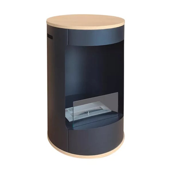 Ethanolkamin in zylindrischem Design mit Bio-Ethanol Brenner