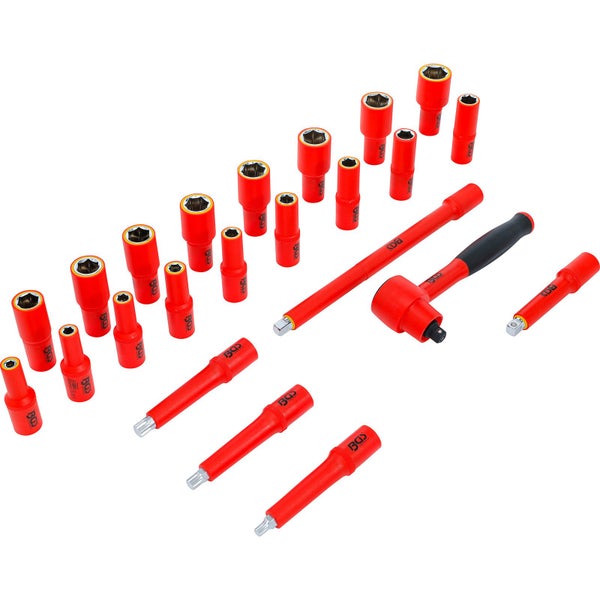 BGS Logo Steckschlüsselsatz mit isolierten Werkzeugen