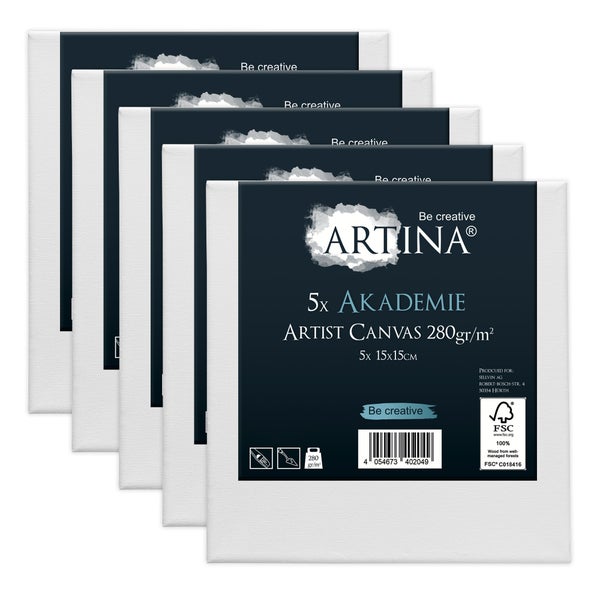 Artina Akademie Keilrahmen 15x15cm FSC (5tlg)
