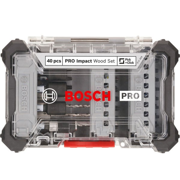 Bosch 40-teiliges Pro Impact Holzbohrer und Bit Set