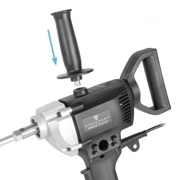 Stahlwerk Logo Rührwerk mit zusätzlichem Griff zur Montage