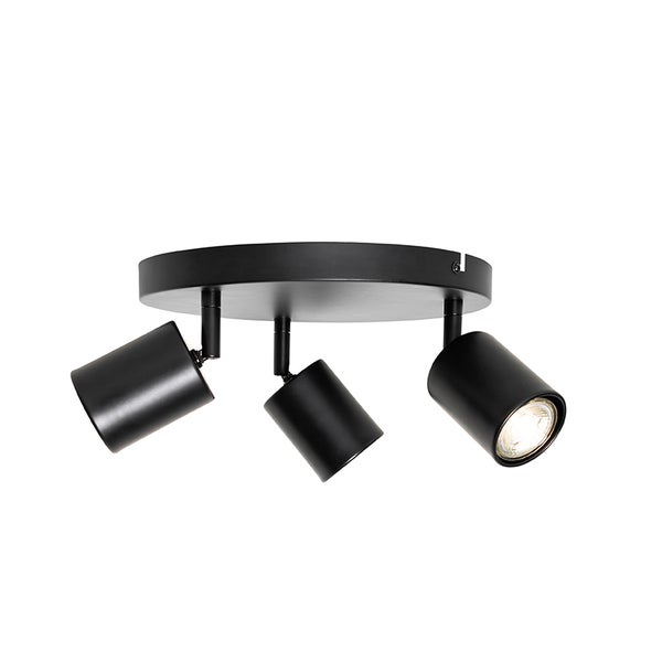 Deckenleuchte mit drei Strahlern aus Metall