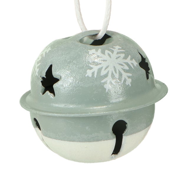 Weihnachtsbaumschmuck Glocke mit Stern und Schneeflocke