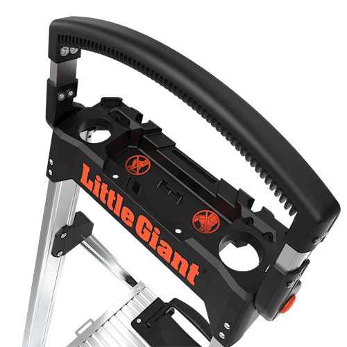 Little Giant Leiternablage für Leitern mit integriertem Handgriff und Werkzeugaufnahmen