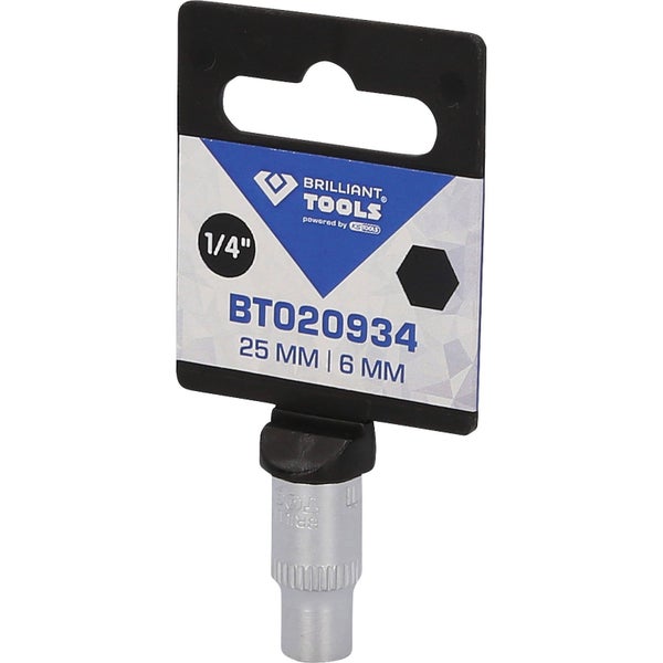 BRILLIANT TOOLS 1/4 Sechskant-Stecknuss 6 mm - BT020934