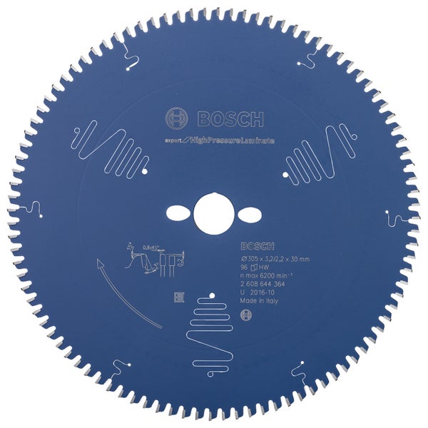 Bosch Kreissägeblatt Expert for High Pressure Laminate für Kapp- und Gehrungssägen 305 x 30 x 3,2 mm 96 - 2608644364