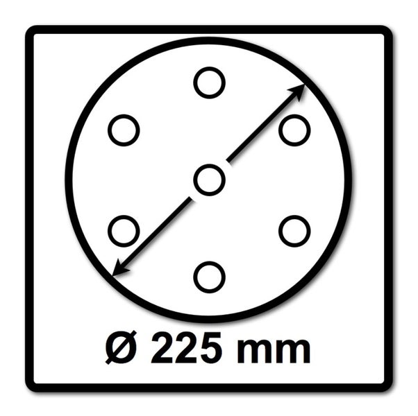 Festool STF D225/128 Schleifscheibe Granat P240 225 mm 100 Stk. ( 4x 205663 ) für Langhalsschleifer PLANEX
