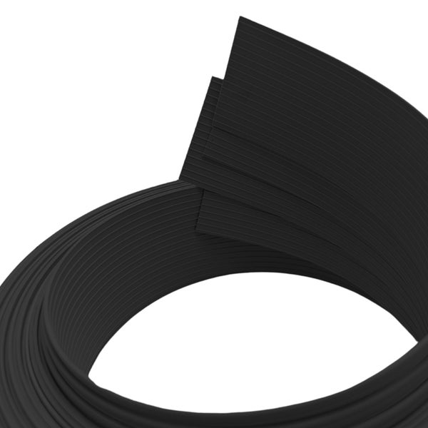 Schwarzes Abdichtband im Detail