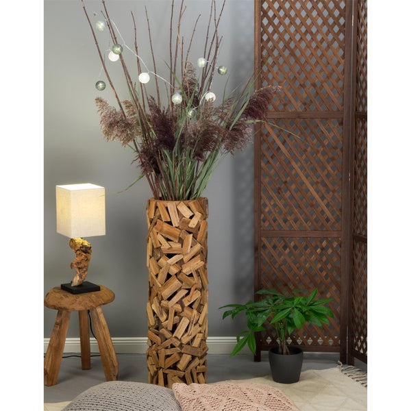 Säule  Vela 79x26 cm, Teakholz massiv