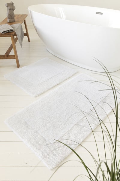 Badteppich Weiß Finn WECONhome Basics 70x120 cm