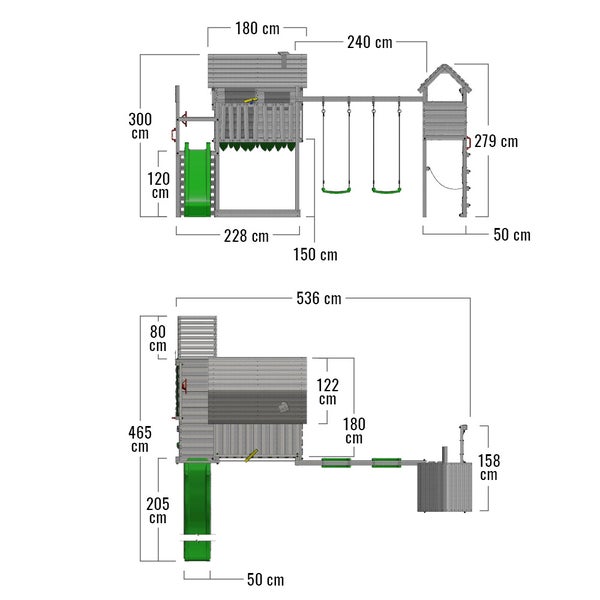 Komplette Küche mit Spüle, Hänge- und Unterschränken, Dunstabzugshaube und Arbeitsplatte.