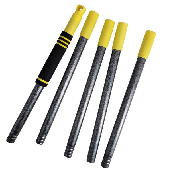 Laubrechen (Metall) mit Stahlstiel - 11 Zinken