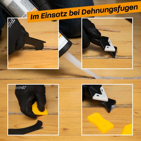 Hinrichs 10-tlg Silikonentferner Werkzeug - mit Fugenkratzer