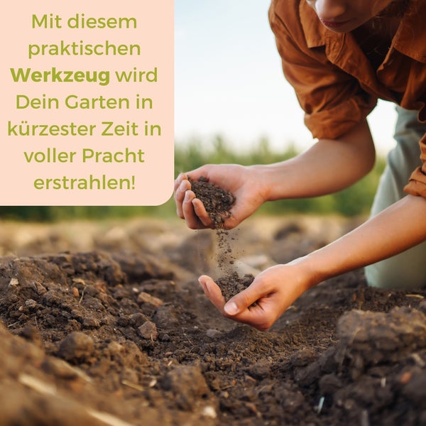 Gartensieb Erde Erdsieb für Garten rund mit 2 Siebeinsätzen fein Rüttelsieb Sandsieb Sieb Garten 4 und 6 mm Ø 38 cm