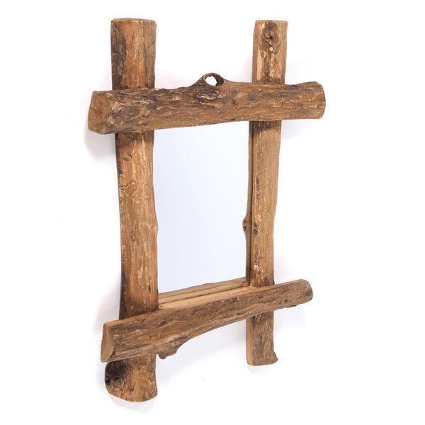 Wandspiegel  VINTAGE TEAK Treibholz, 45x60 cm naturfarben