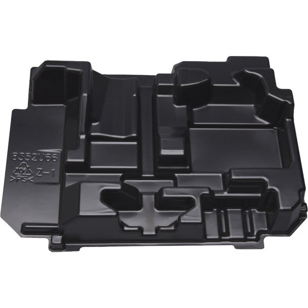 Leere Werkzeugkiste aus Kunststoff mit Tragegriff