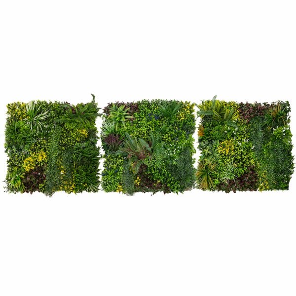 Cassia Künstliche Wandfliese 3 Stück – 100 cm x 100 cm
