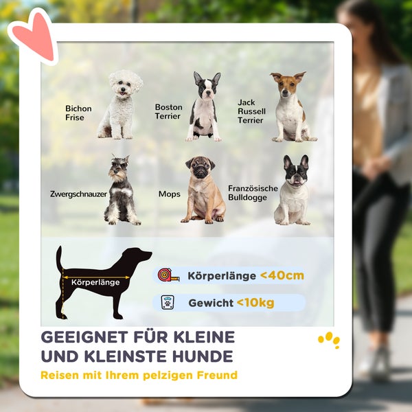 PawHut Hundewagen leicht Hundebuggy aus Aluminium klappbar für Hunde & Katzen Katzenbuggy mit Kissen Netzfenstern Türen Aufbewahrungskorb Katzenwagen Buggy Khaki