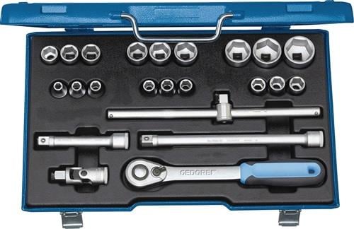 Gedore Steckschlüsselsatz 19 EMU-20 23tlg. 1/2″ SW 8-32 Anzahl Zähne 60 6-kant - 2545837