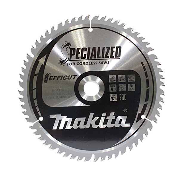 Makita EFFICUT Sägeblatt Holz 190 x 20 x 60Z - E-11190