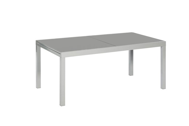 Carrara Gartenmöbelset 7tlg., Semi Ausziehtisch 150 (220) x 90 cm, taupe