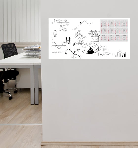 Whiteboardfolie, Magnetisch Selbstklebend | Memoboard | Whiteboard | Schreibtafel | Wandfolie | Multifunktionale Tafelfolie | Selbstklebende magnetische Boardmarkerfolie weiß 50x100cm