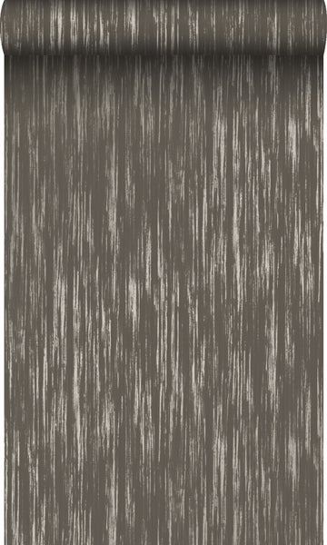 Origin Wallcoverings Tapete feine Streifen Braun und Gold - 53 cm x 10,05 m - 345408