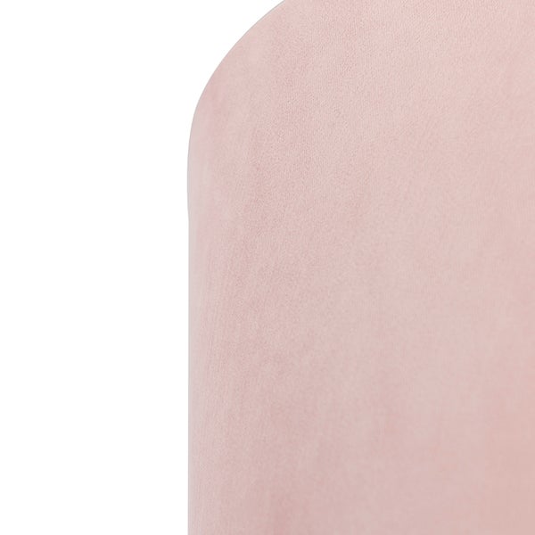 Velour Lampenschirm pink 25/25/25 mit goldener Innenseite