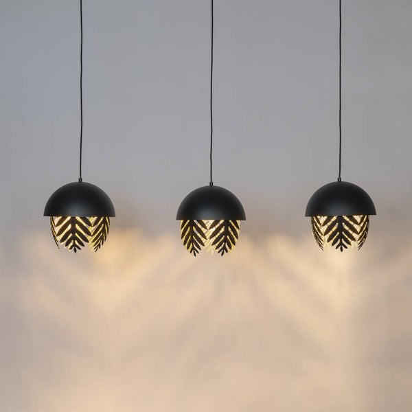 Lucande Pendelleuchte Aparas (Design, Modern) in Schwarz aus Metall (3 flammig E27) - Design-Hängeleuchte Esstischlampe Hängelampe Hängeleuchte Wohnzimmerleuchte