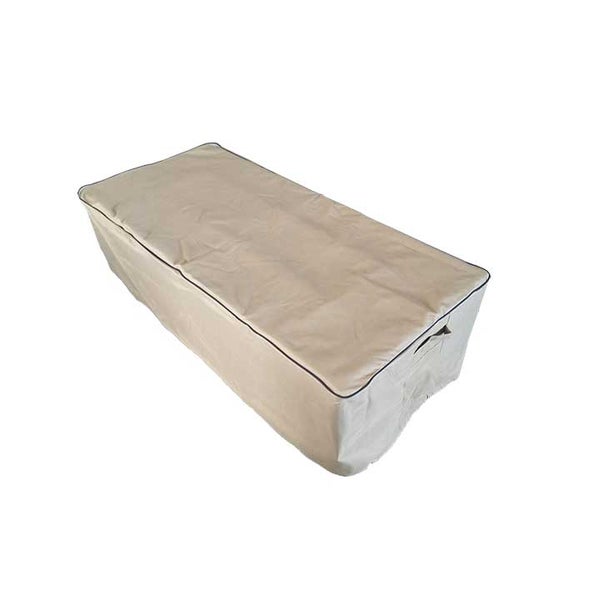 Beige rechteckige Schutzhülle für Gartenmöbel